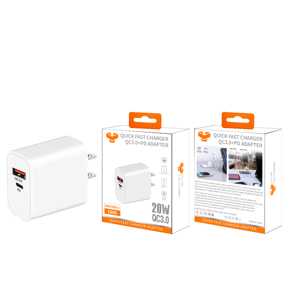 CG01  20W QC3.0+PD wall charger