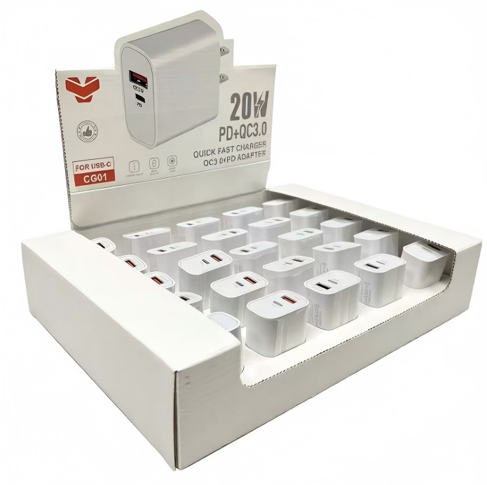 CG01  20W QC3.0+PD wall charger 25pcs/set