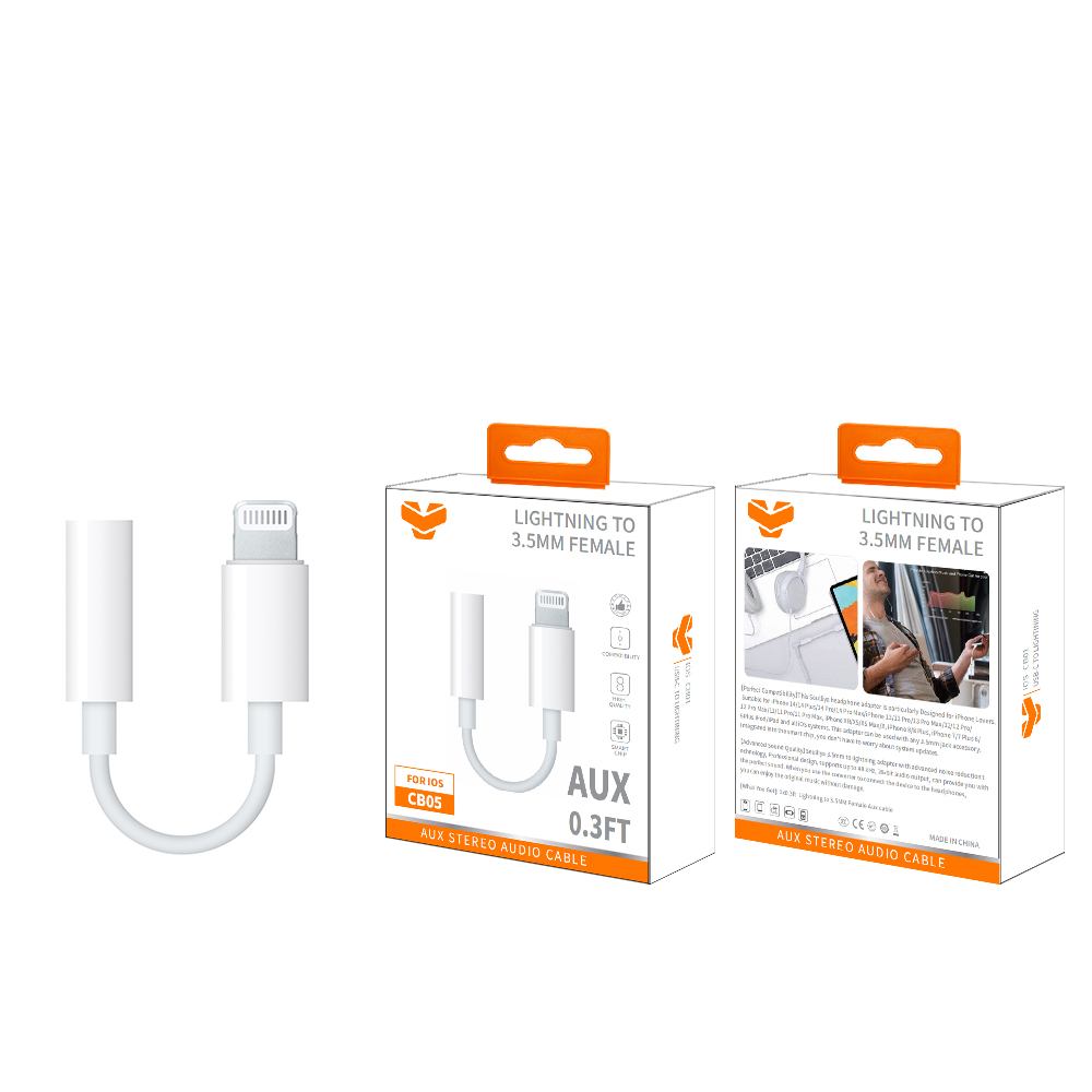CB05  Lightining to 3.5MM Female Aux Cable
