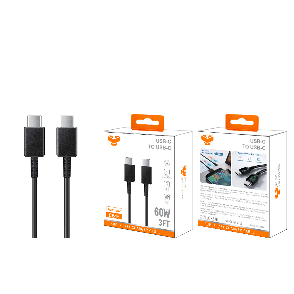 CB16  5A USB-C to USB-C cable 3FT