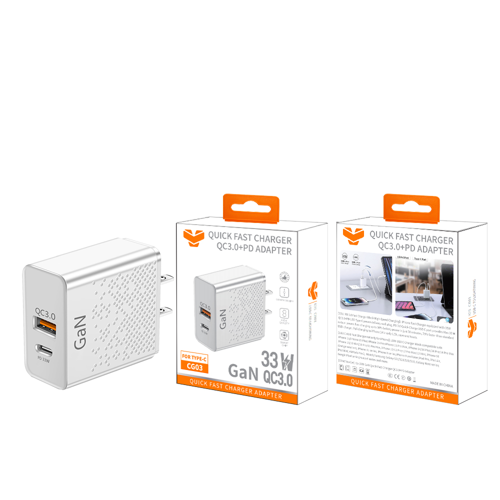 CG03  33W PD+QC3.0 GaN Fast Charger