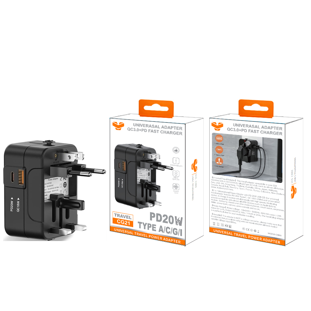 CG21  Universal Adapter 38W PD+QC3.0