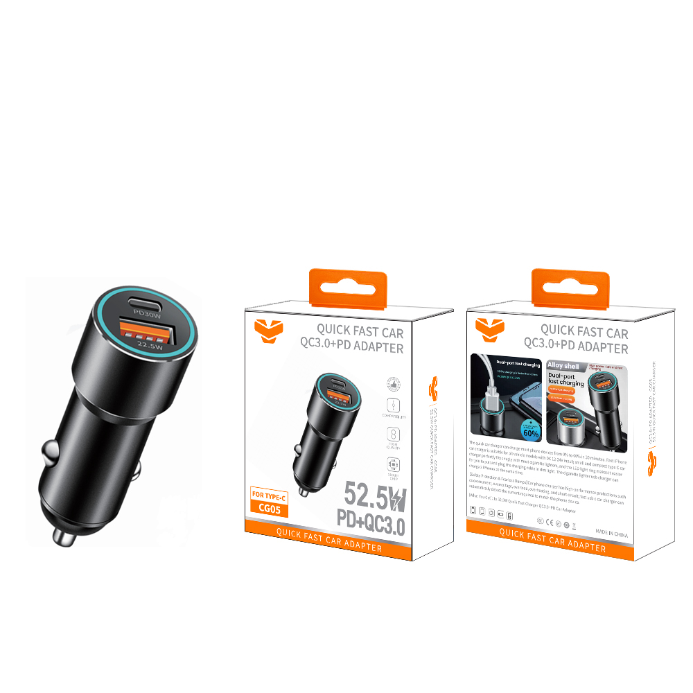 CG05  52.5W QC3.0+PD car charger