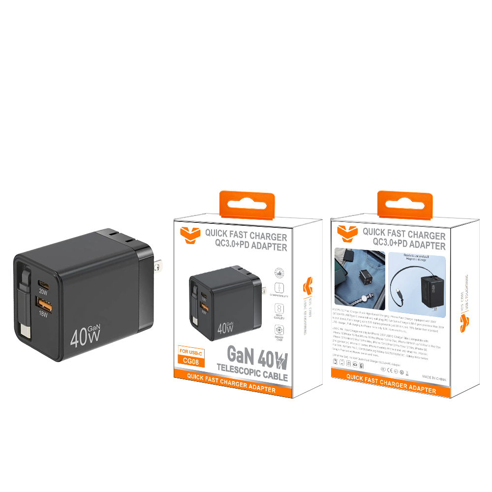 CG08  40W QC3.0+PD wall charger