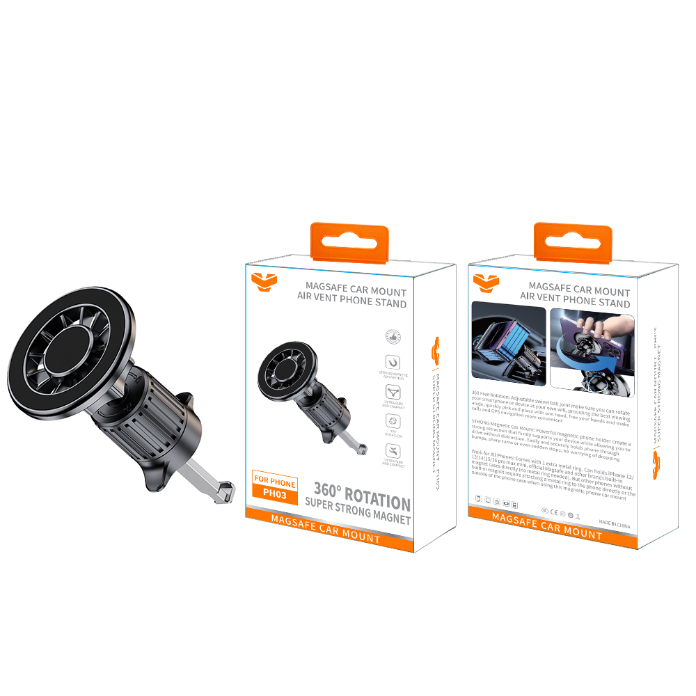 PH03  Magsafe Car Mount Air Vent Phone Stand