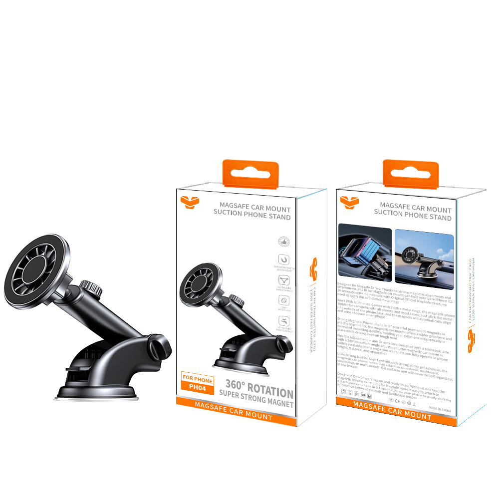 PH04  MagSafe Car Mount Suction Phone Stand