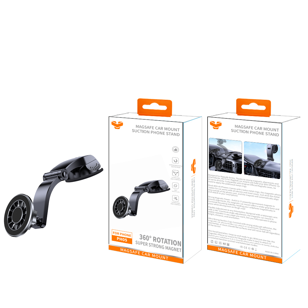 PH05  MagSafe Car Mount Suction Phone Stand