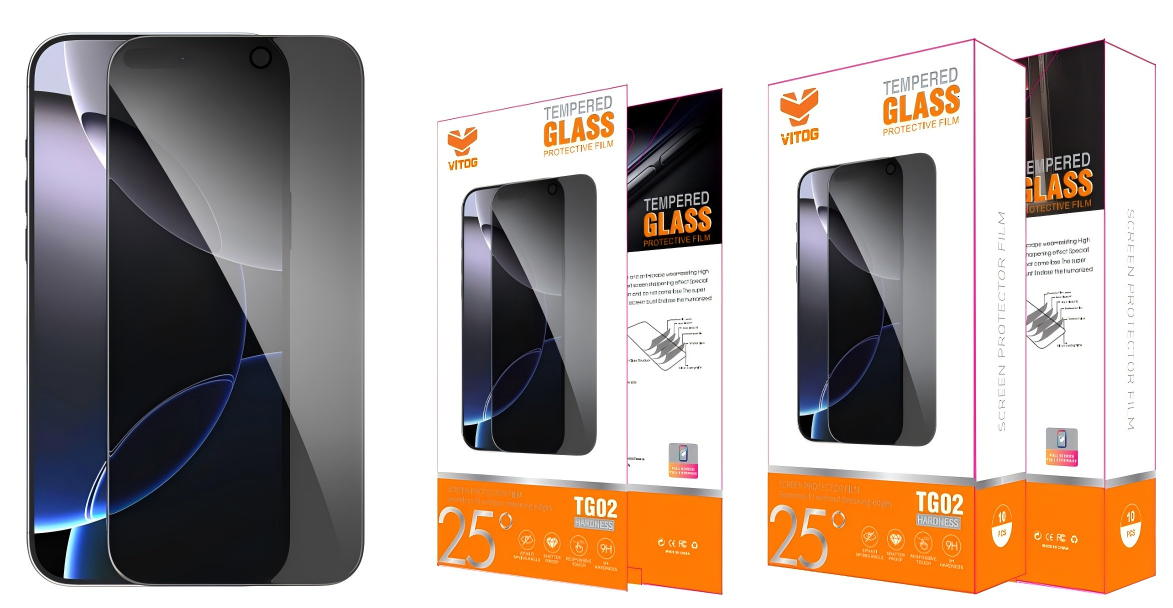 TG02  3D 0.3mm Privacy Tempered Glass 